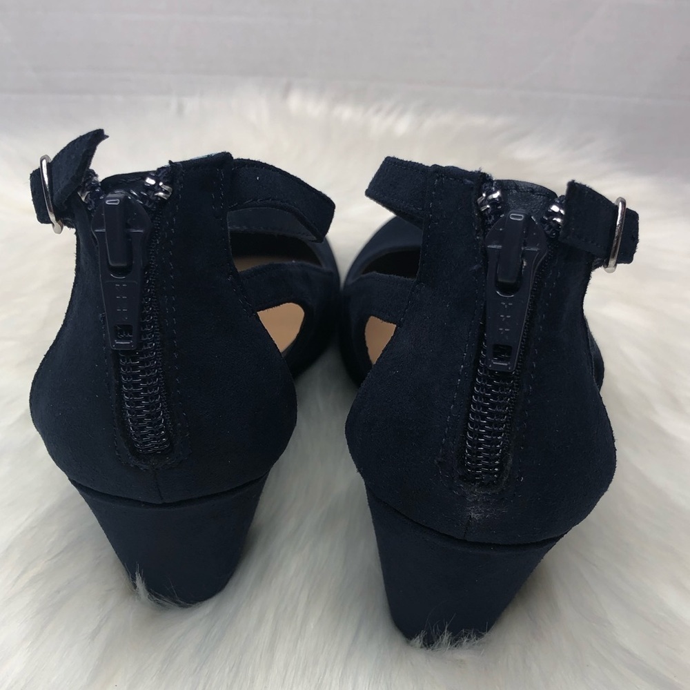 American Rag Navy Blue Miley Chop Out Wedges 5.5M - Picture 7 of 10